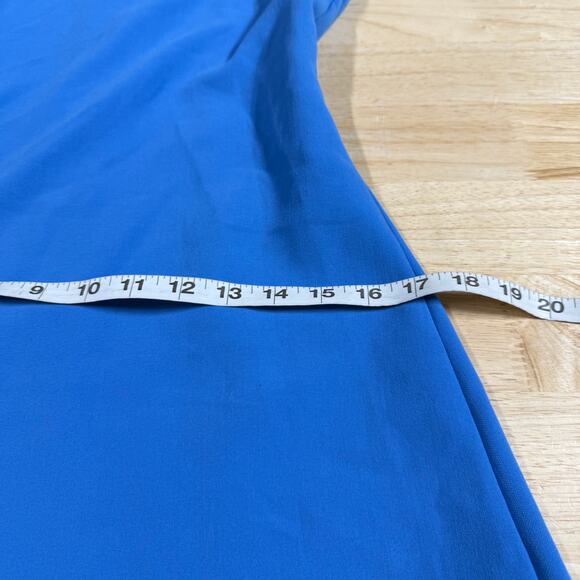 Elizabeth and James NWT Hattie Asymmetrical Side Ruffle Dress Lapis Blue Size 10 - Picture 9 of 12